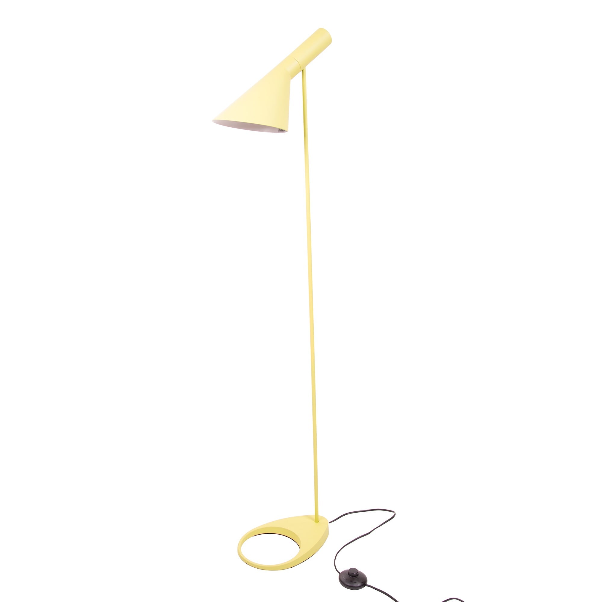 Arne Jacobsen style, Golv ljus DD D AJ Lampa gul