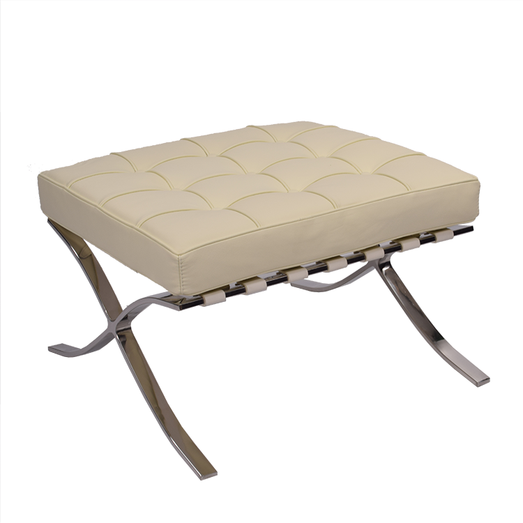 Ludwig Mies vd Rohe style, Ottoman Barcelona Pavillion creme