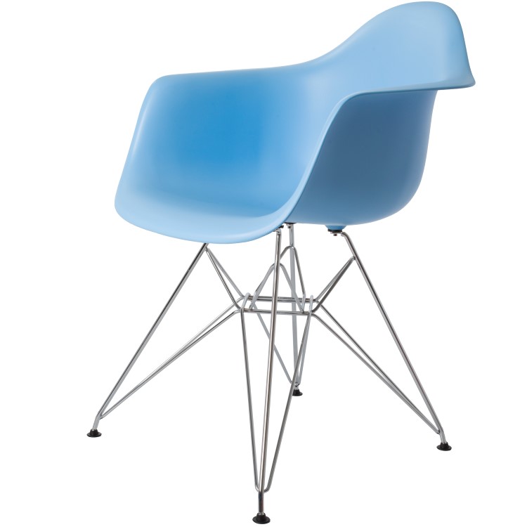 Charles Eames style, Matsal stol DAR PP ljusblå
