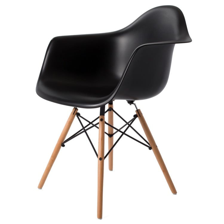 Charles Eames style, Matsal stol DAW PP svart
