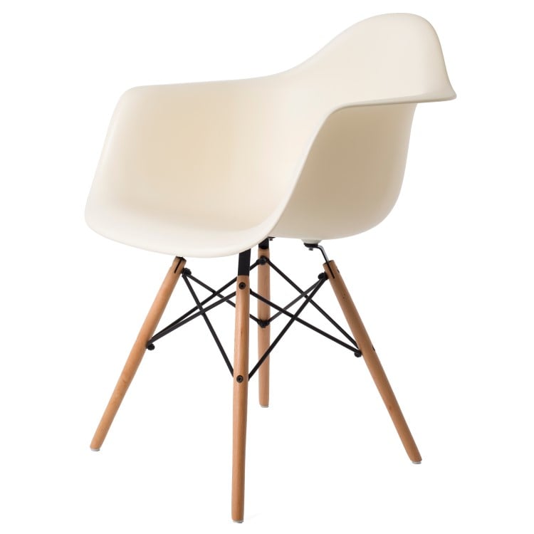 Charles Eames style, Matsal stol DAW PP creme
