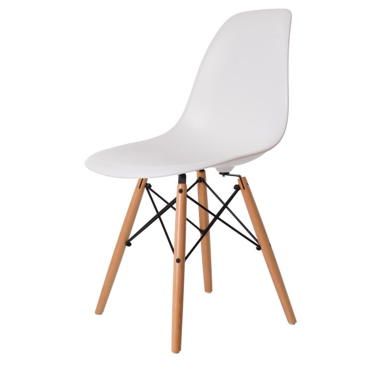 Charles Eames style, Matsal stol DSW matt PP vit