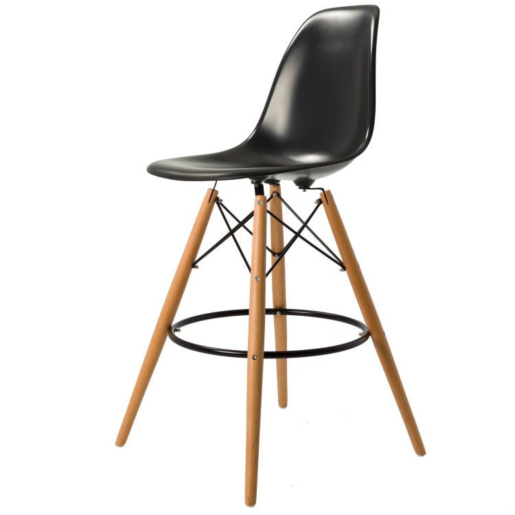 Charles Eames style, Barstol DSW pall ABS svart