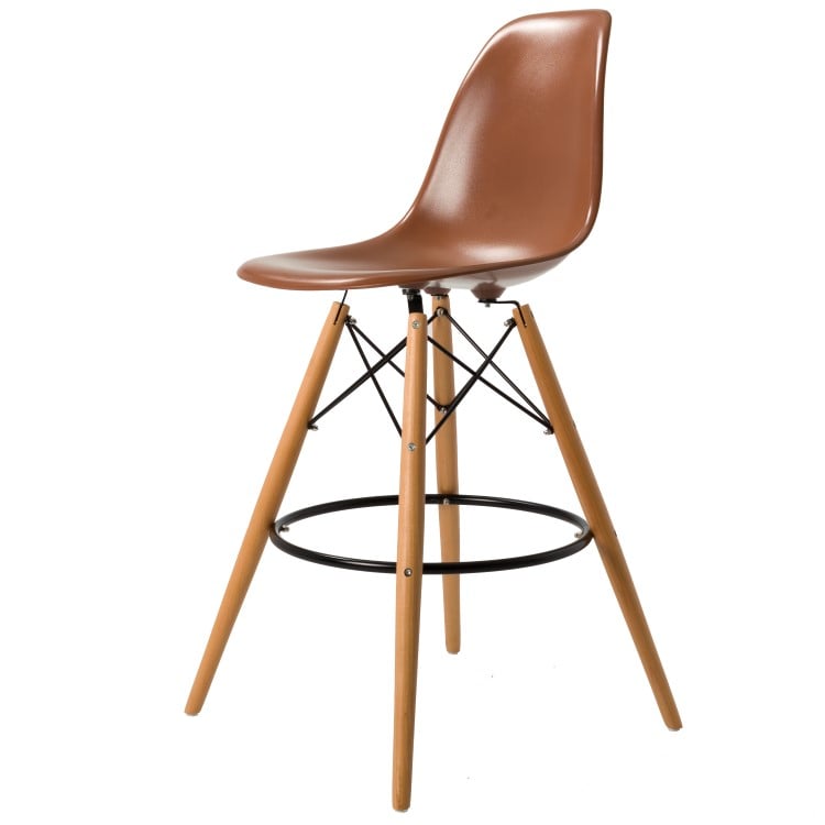 Charles Eames style, Barstol DSW pall ABS brun