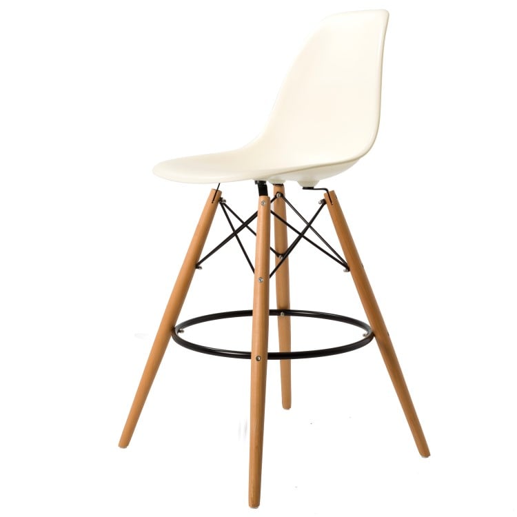 Charles Eames style, Barstol DSW matt PP creme