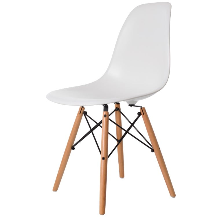 Charles Eames style, Matsal stol DSW ABS vit