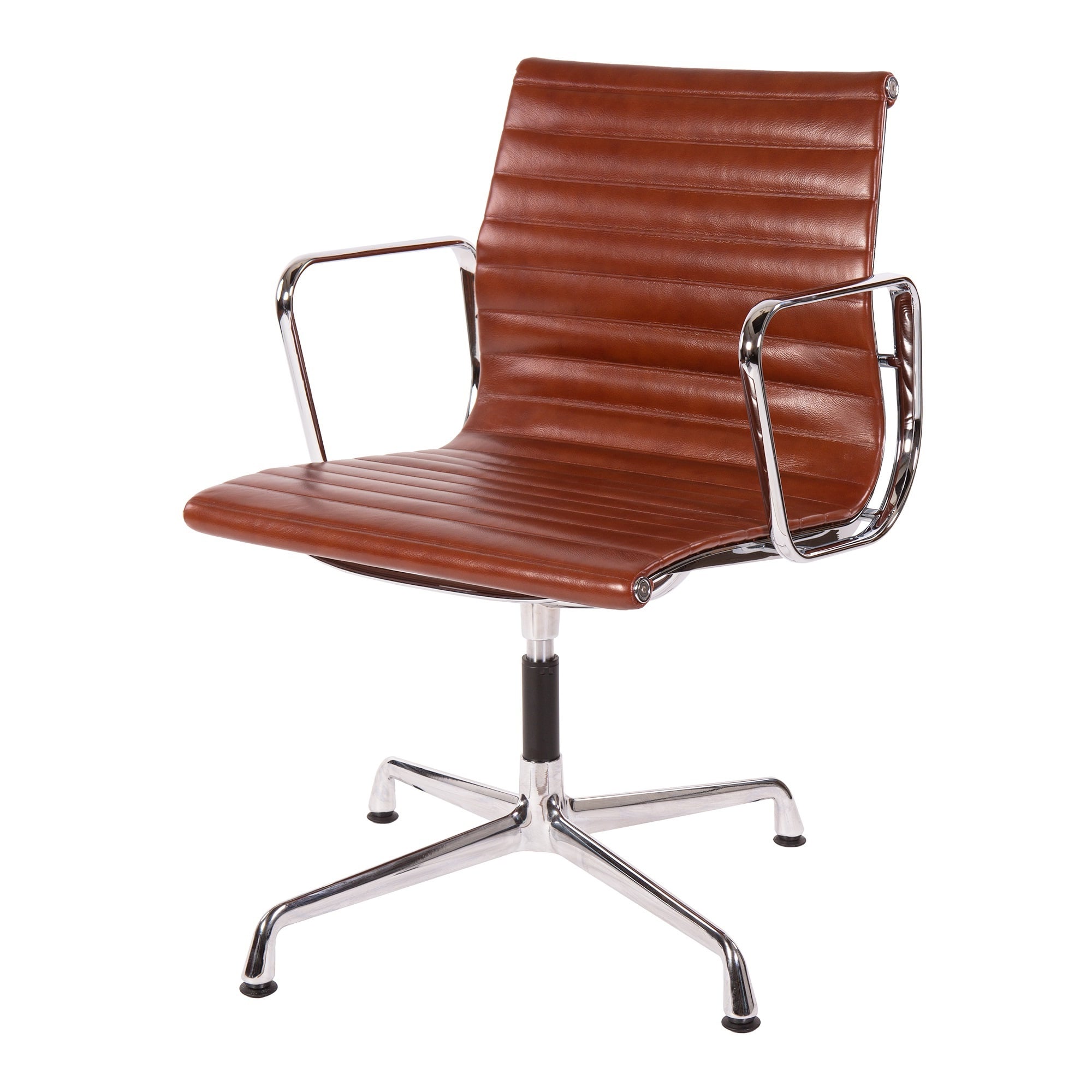 Charles Eames style, Konferens stol EA108 Läder antik