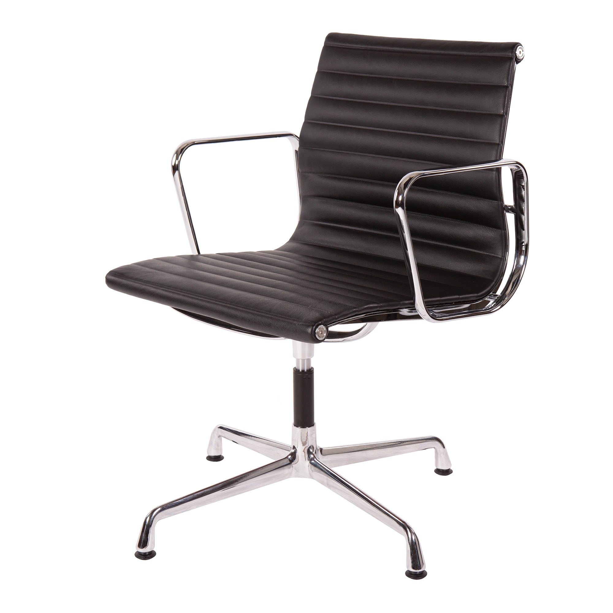 Charles Eames style, Konferens stol EA108 Läder svart