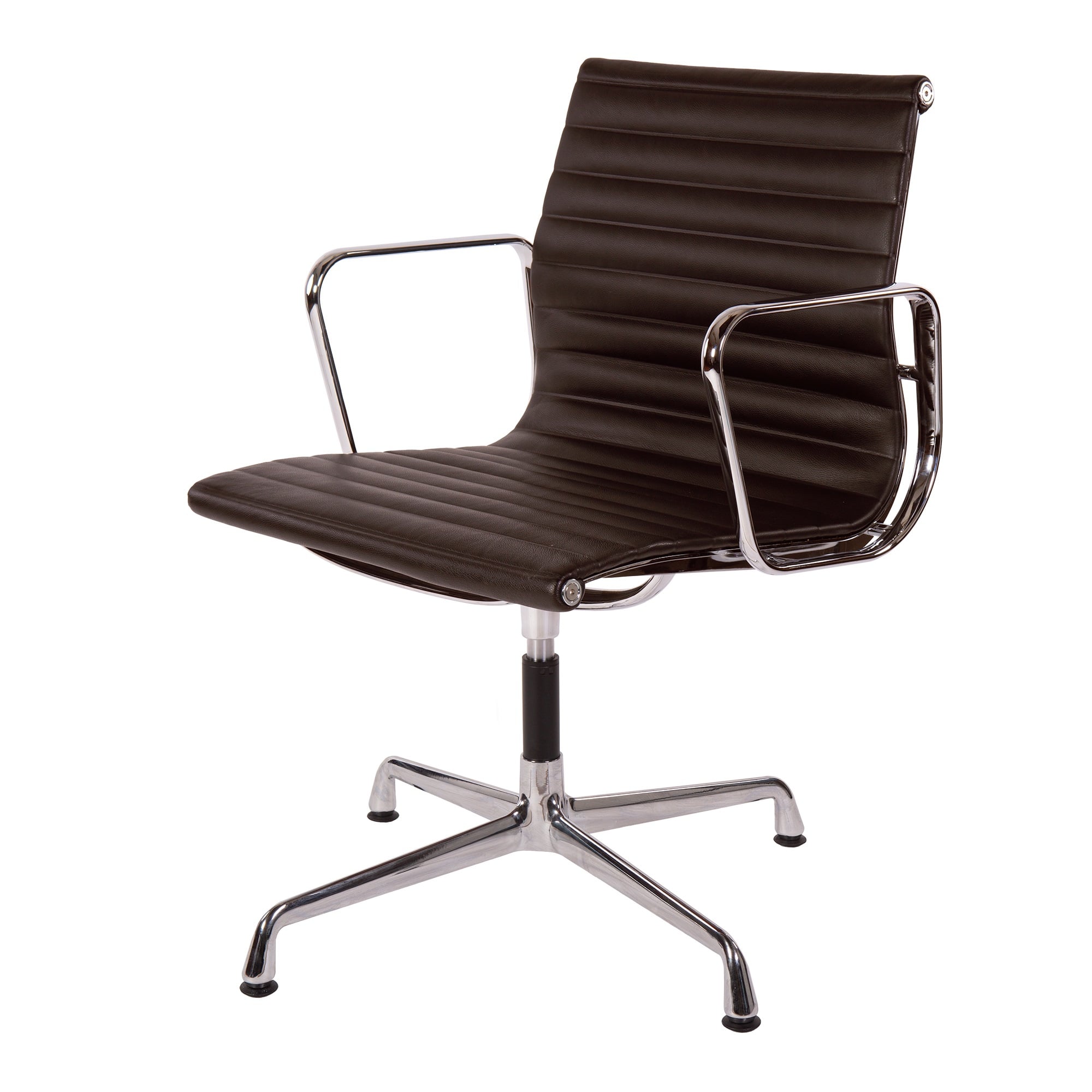Charles Eames style, Konferens stol EA108 Läder brun