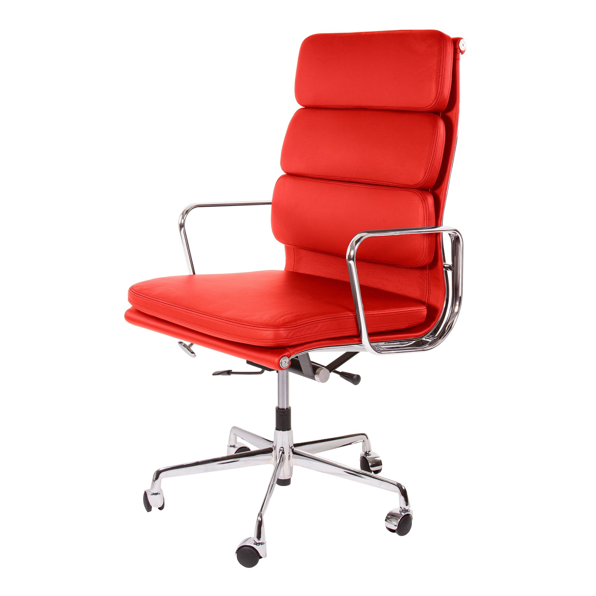 Charles Eames style, Executive stol EA219 Läder röd