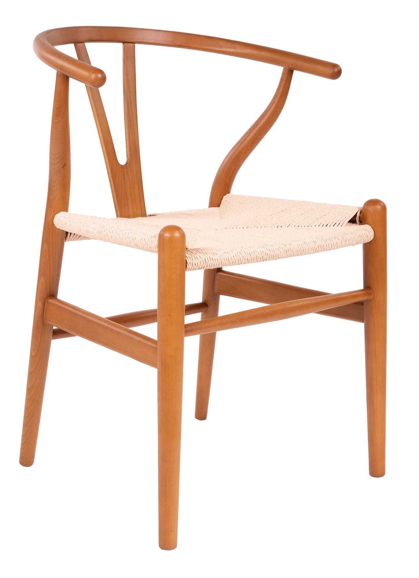 Wegner style, Matsal stol Y-chair wishbone CH24 Valnöt natural