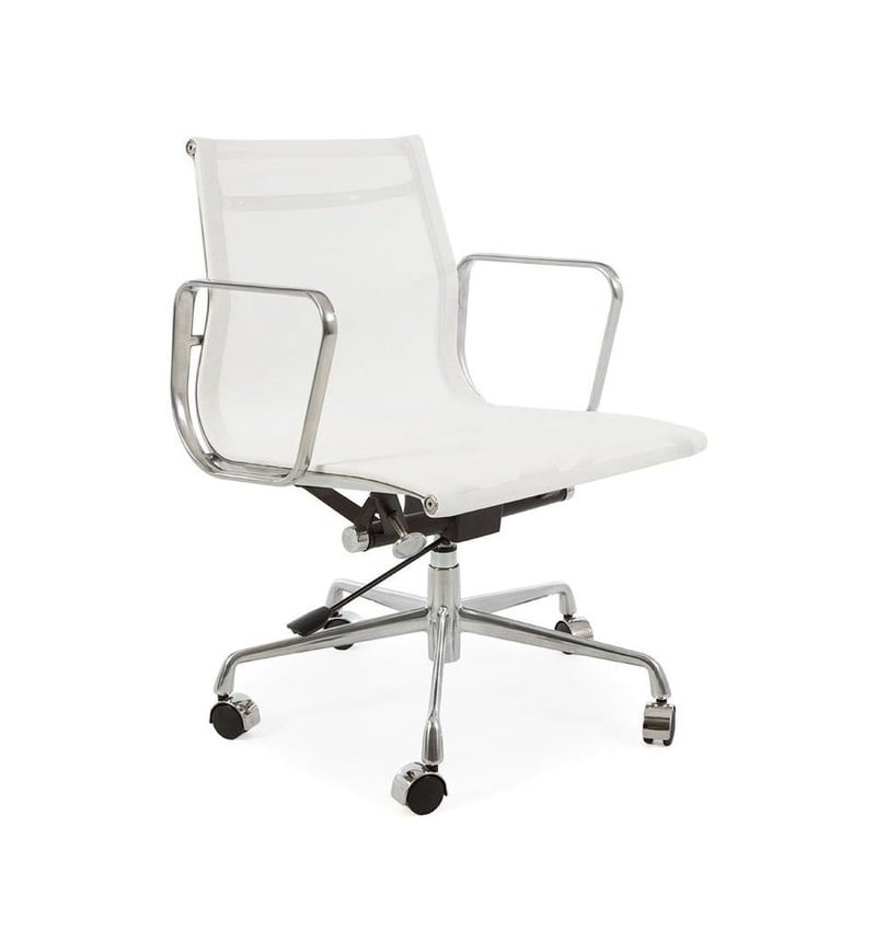 Charles Eames style, Kontorsstol EA117 maska nätnätväv vit