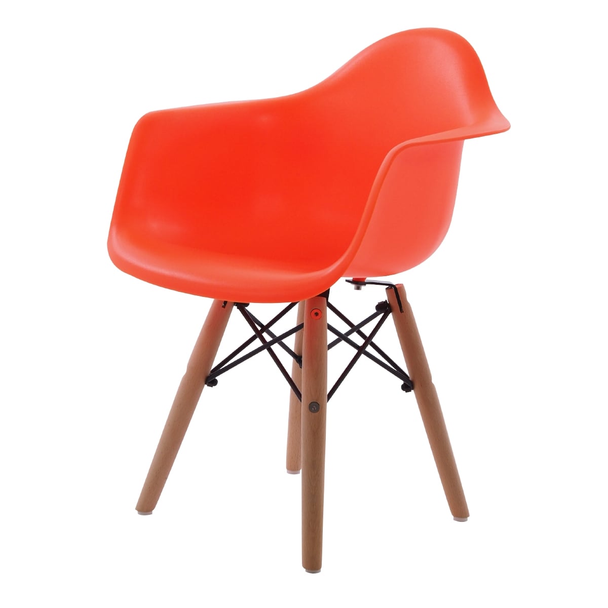 Charles Eames style, Barnstol DAW Junior neon Orange