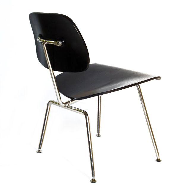 Charles Eames style, Matsal stol DCM svart