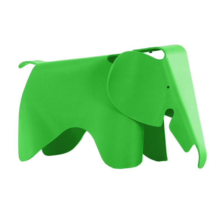 Charles Eames style, Elefant stol Elephant Junior grön