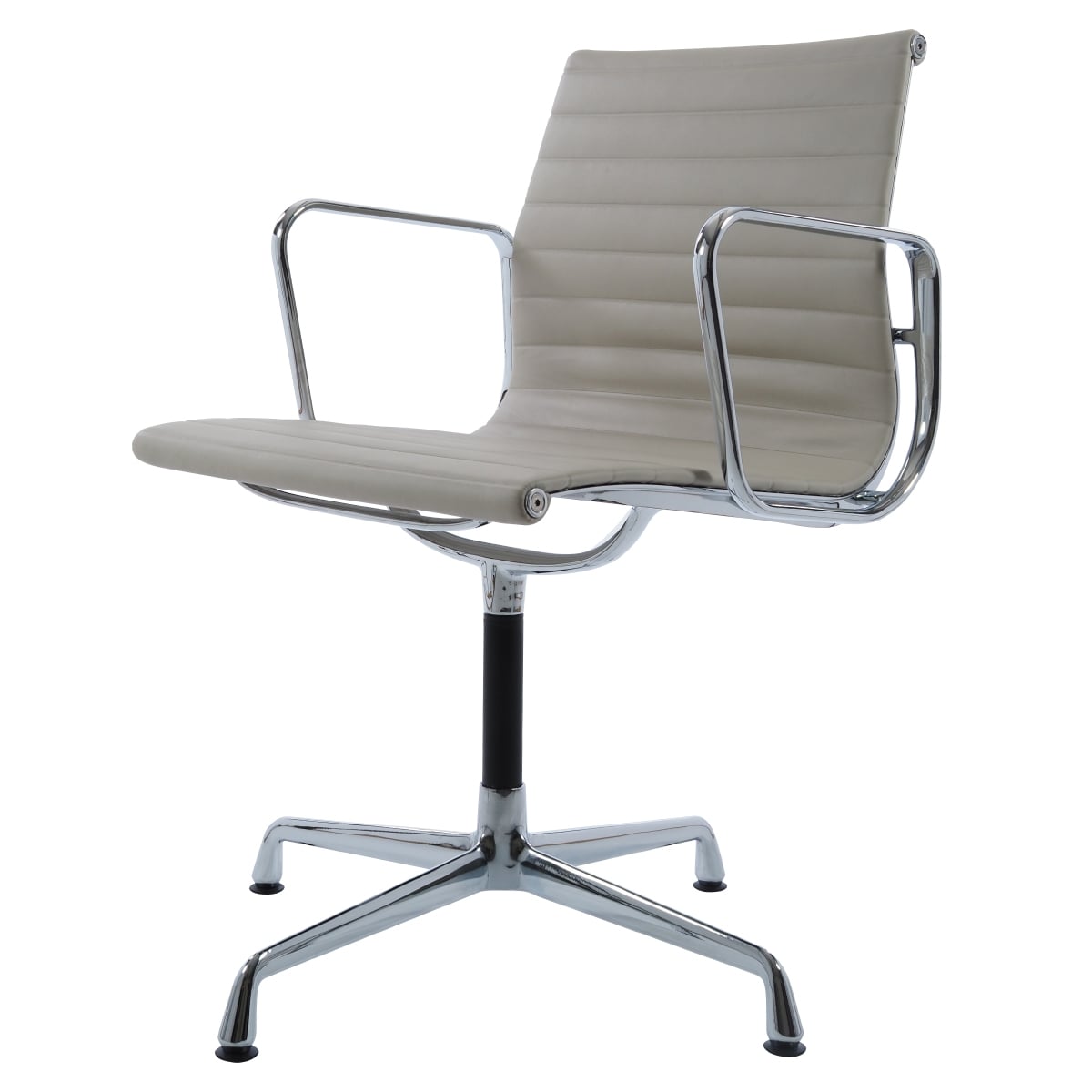 Charles Eames style, Konferens stol EA108 Läder grå