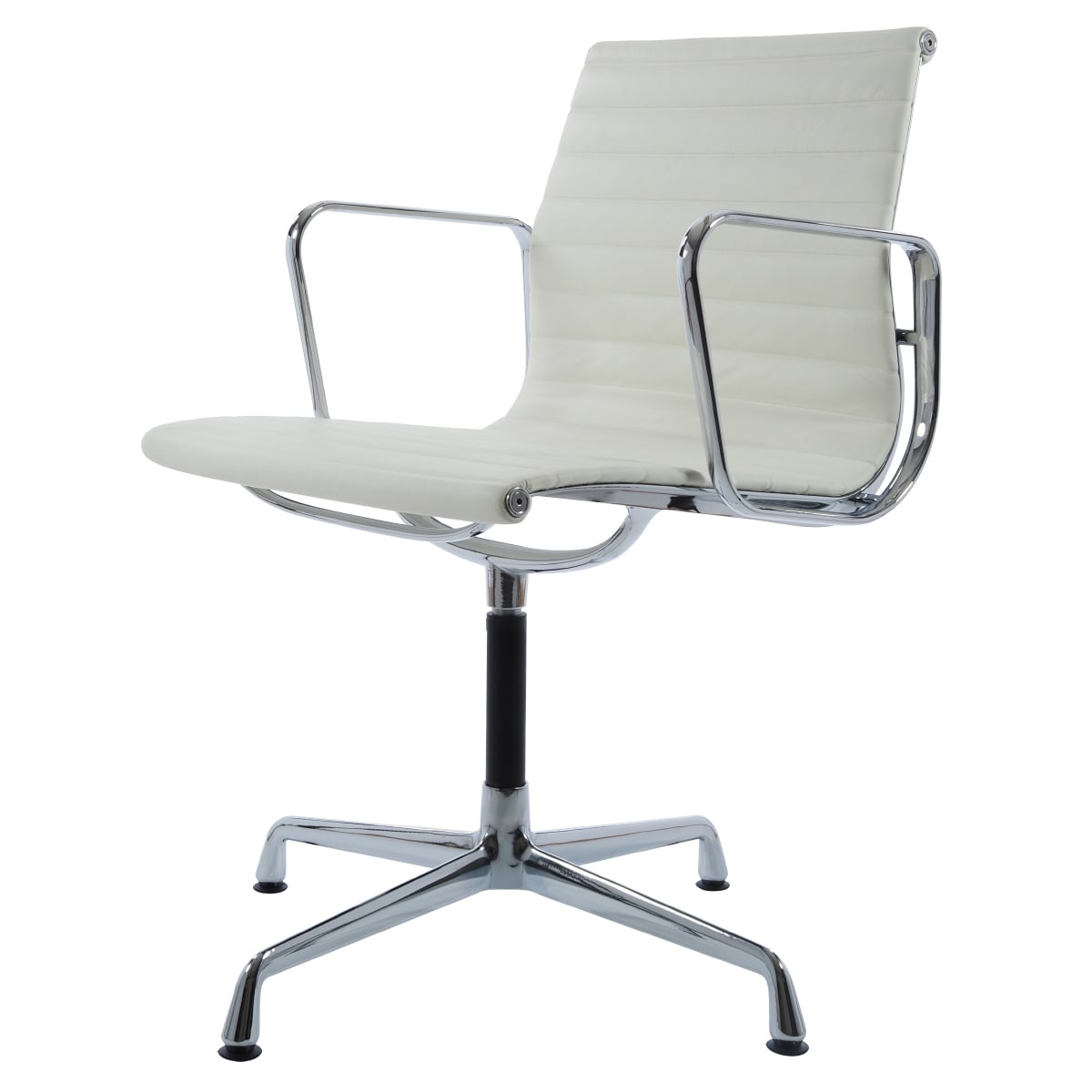 Charles Eames style, Konferens stol EA108 Läder creme