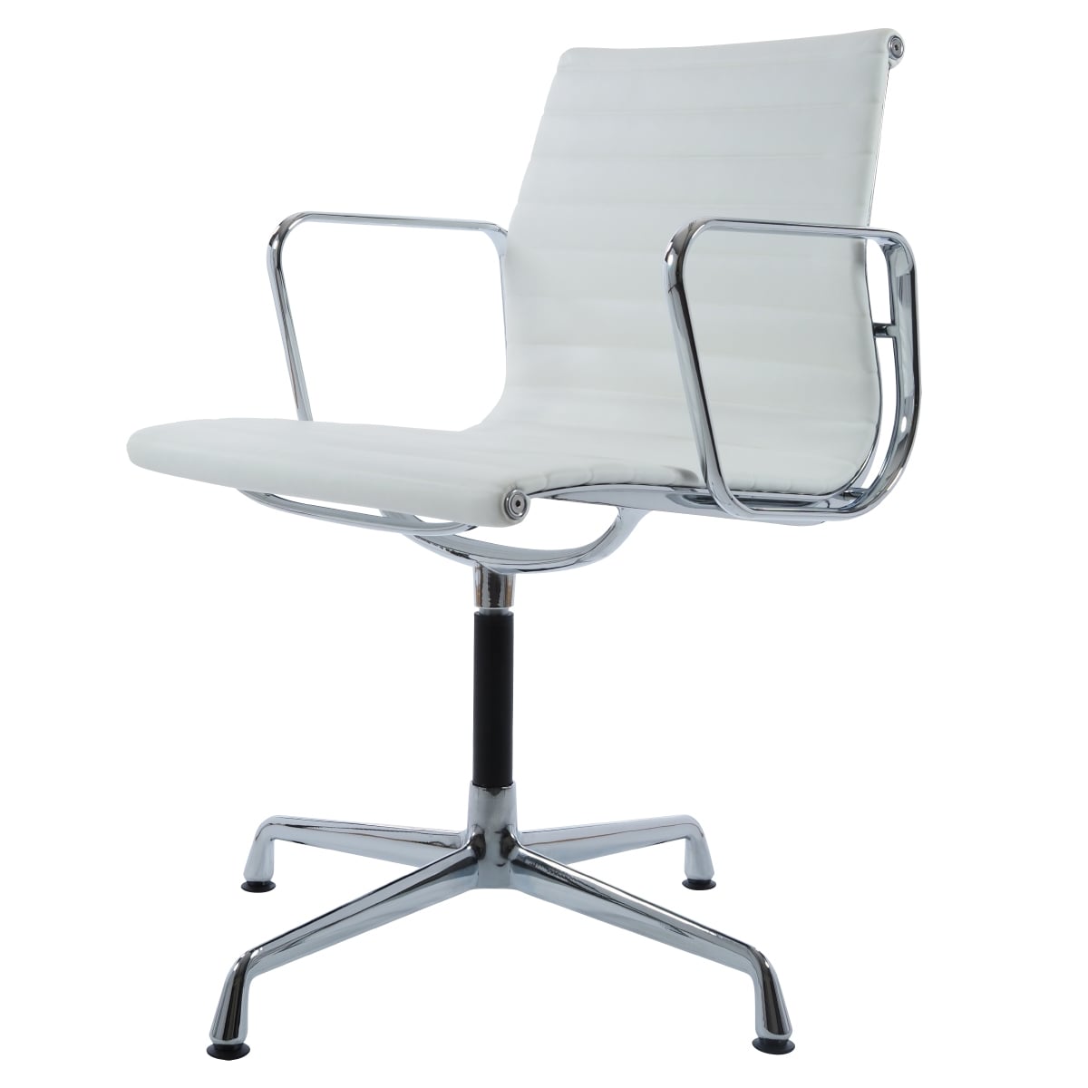 Charles Eames style, Konferens stol EA108 Läder vit