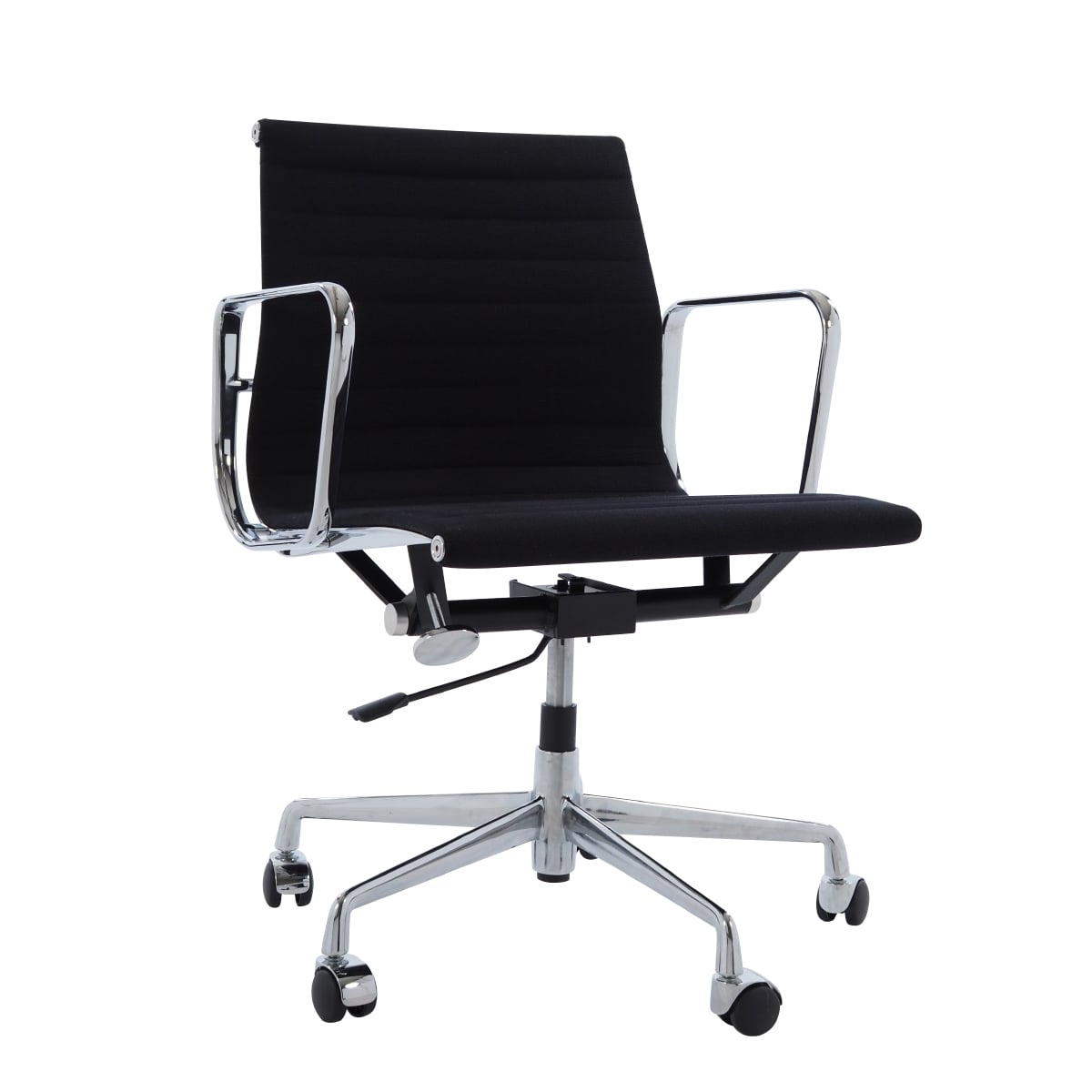 Charles Eames style, Kontorsstol EA117 Hopsack svart