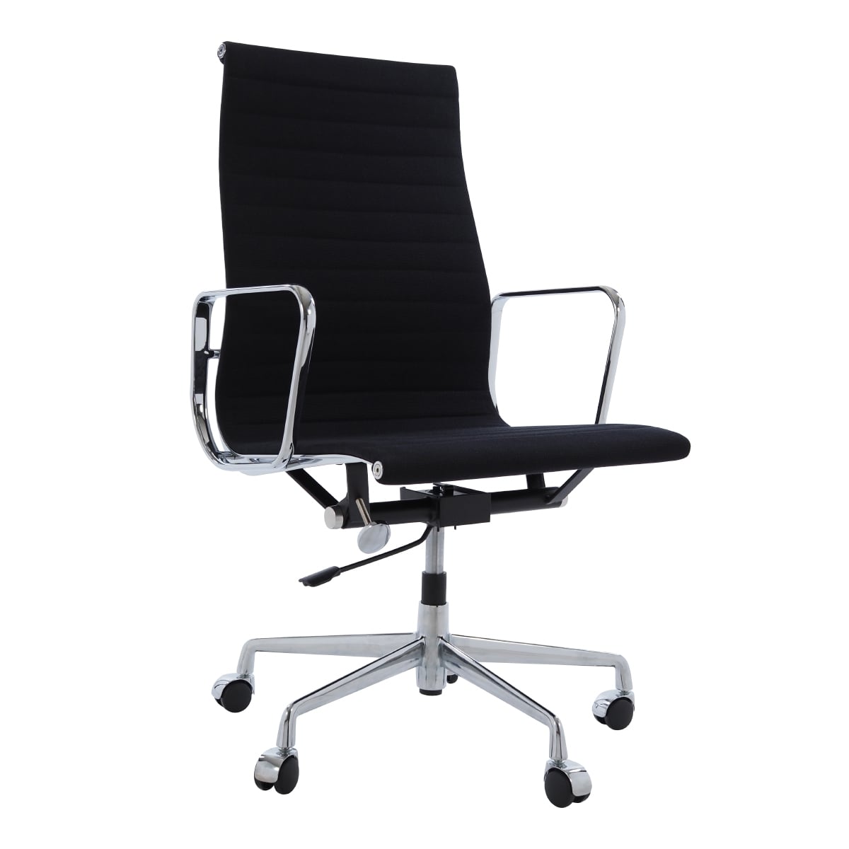 Charles Eames style, Kontorsstol EA119 Hopsack svart