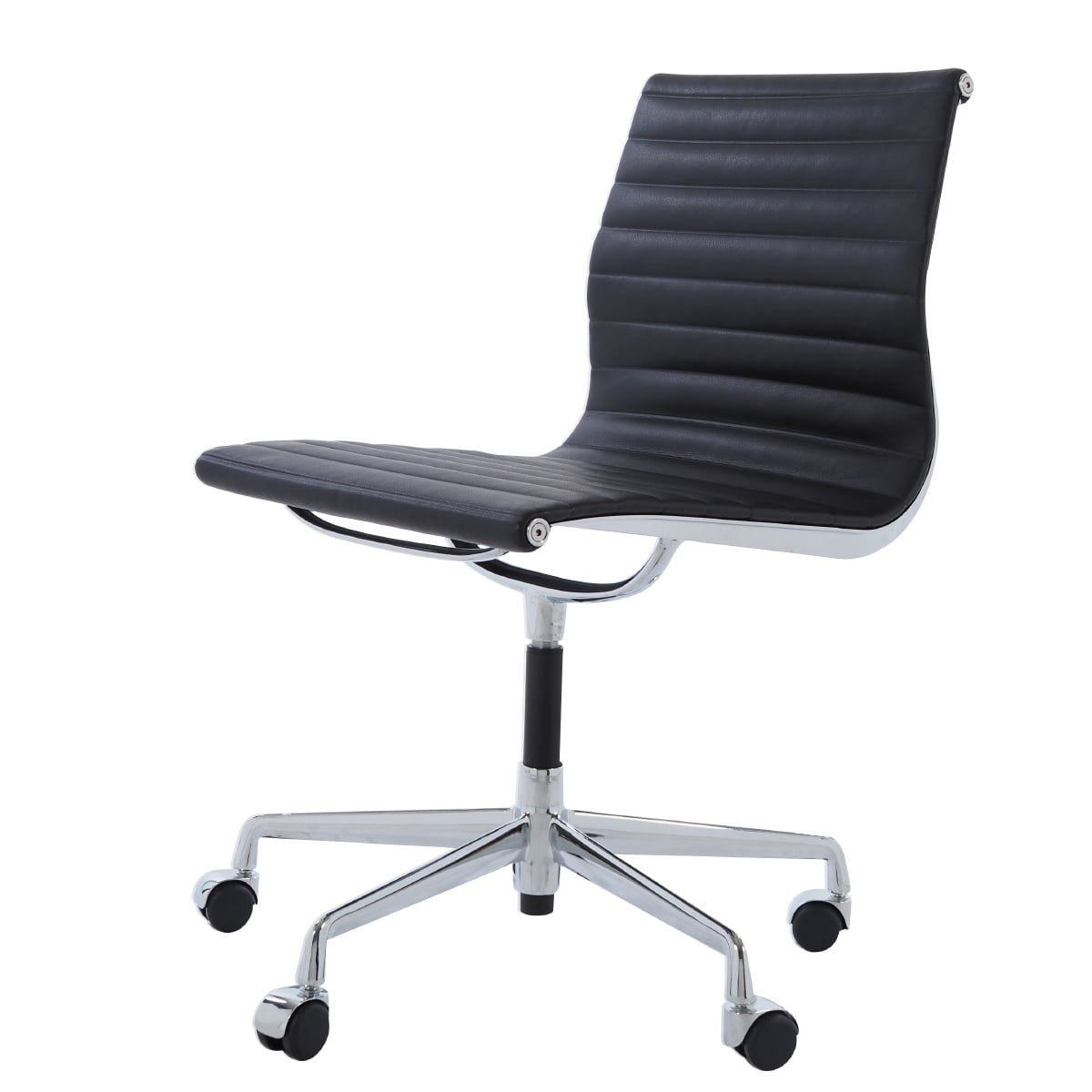 Charles Eames style, Konferens stol EA105 Läder svart
