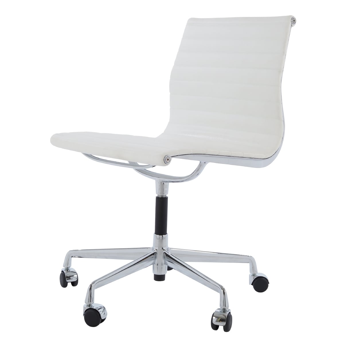 Charles Eames style, Konferens stol EA105 Läder vit
