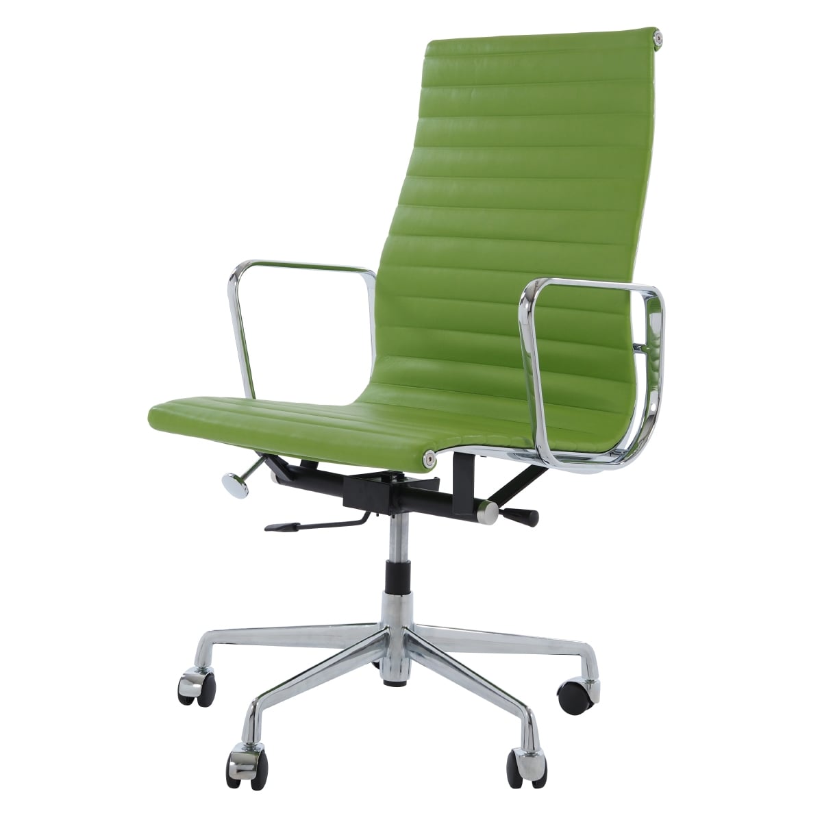 Charles Eames style, Kontorsstol EA119 Läder grön
