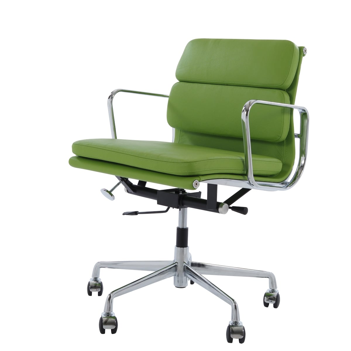 Charles Eames style, Kontorsstol EA217 Läder grön
