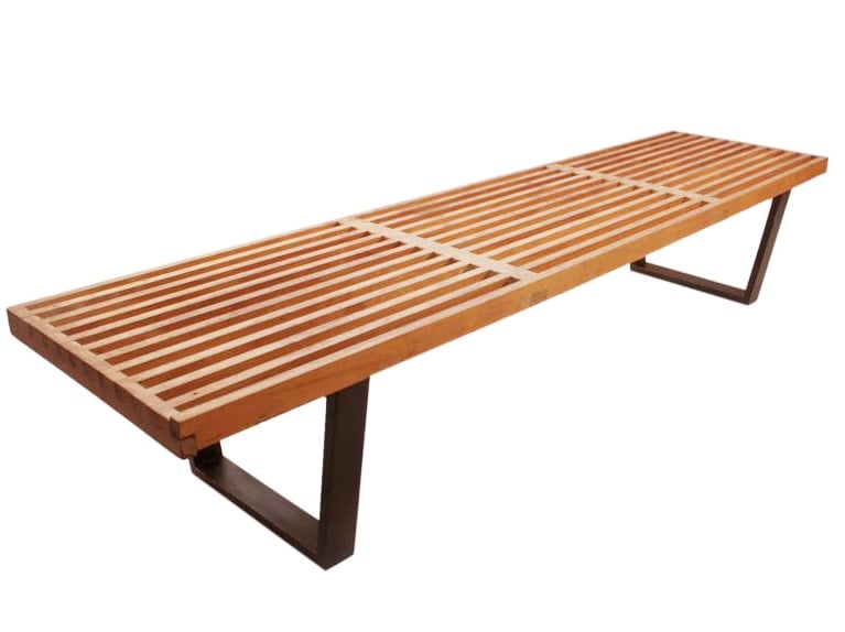 George Nelson style, Bänk Nelson Bench Valnöt 183cm