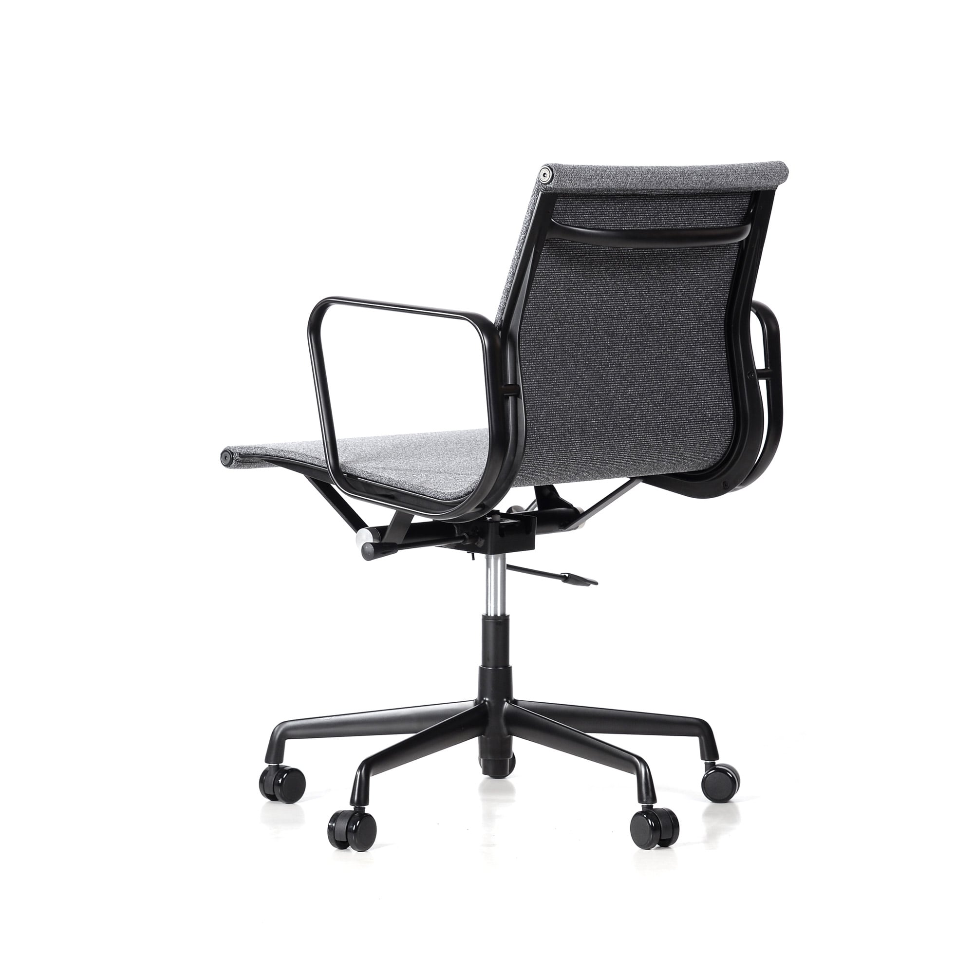 Charles Eames style, Kontorsstol EA117 Fabric Mesh black base mörkgrå