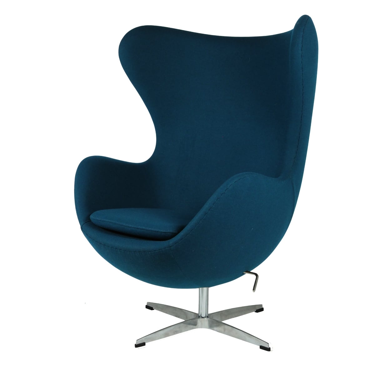 Arne Jacobsen style, Lounge stol Egg stol Cashmere mörkblå