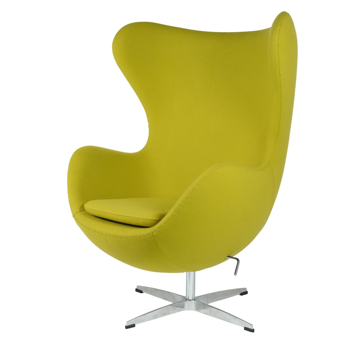 Arne Jacobsen style, Lounge stol Egg stol Cashmere senap