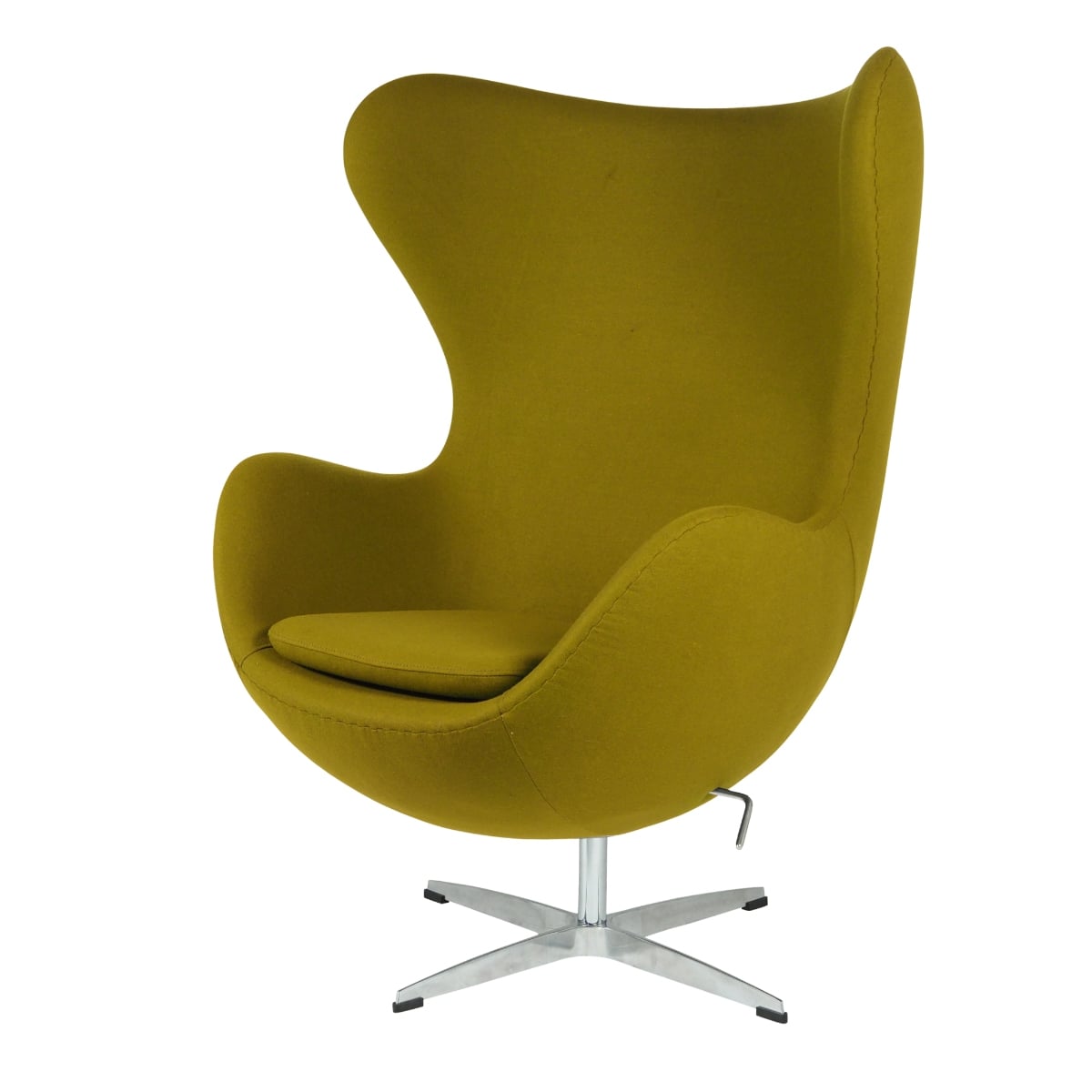 Arne Jacobsen style, Lounge stol Egg stol Cashmere olivgrön