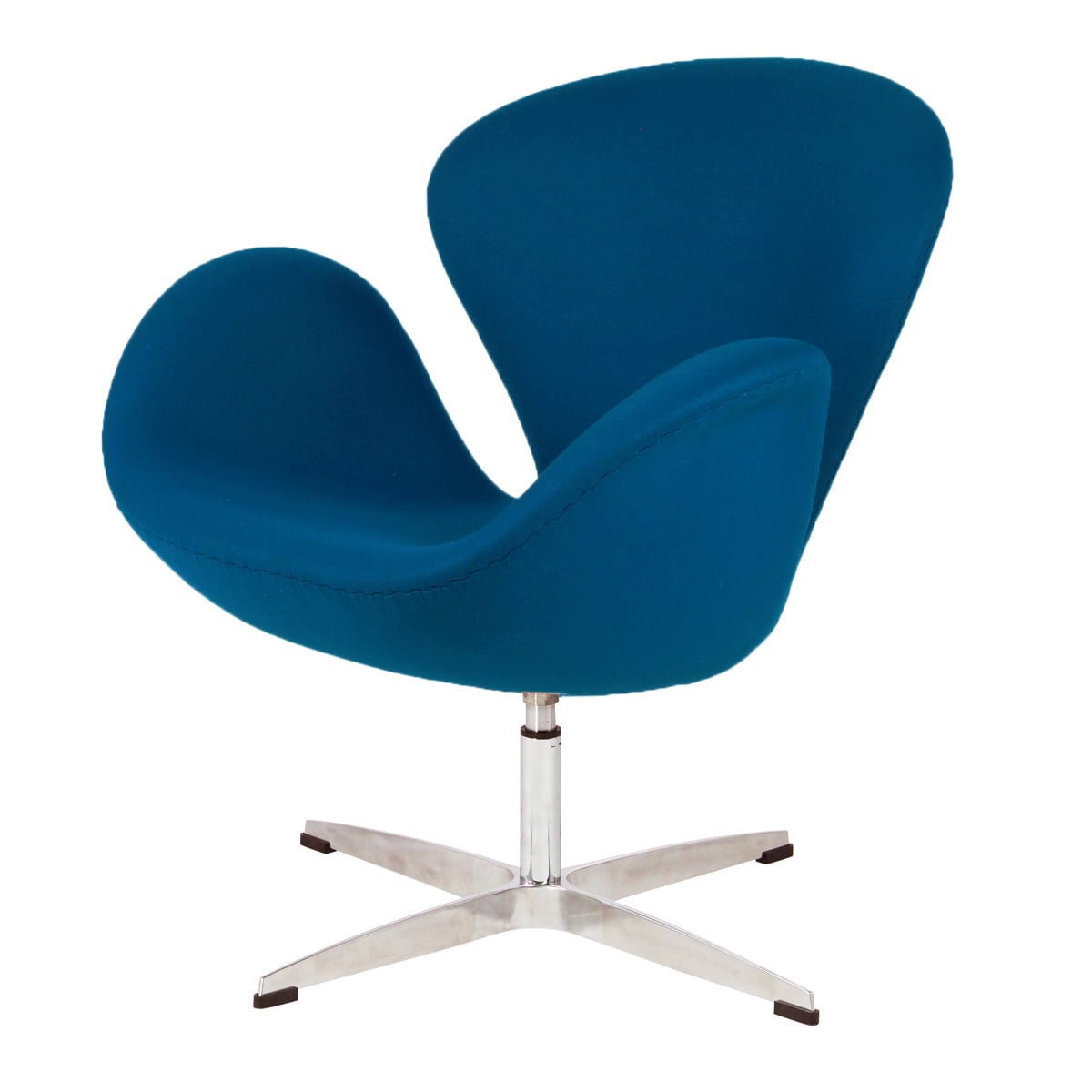Arne Jacobsen style, Lounge stol Swan Cashmere blå