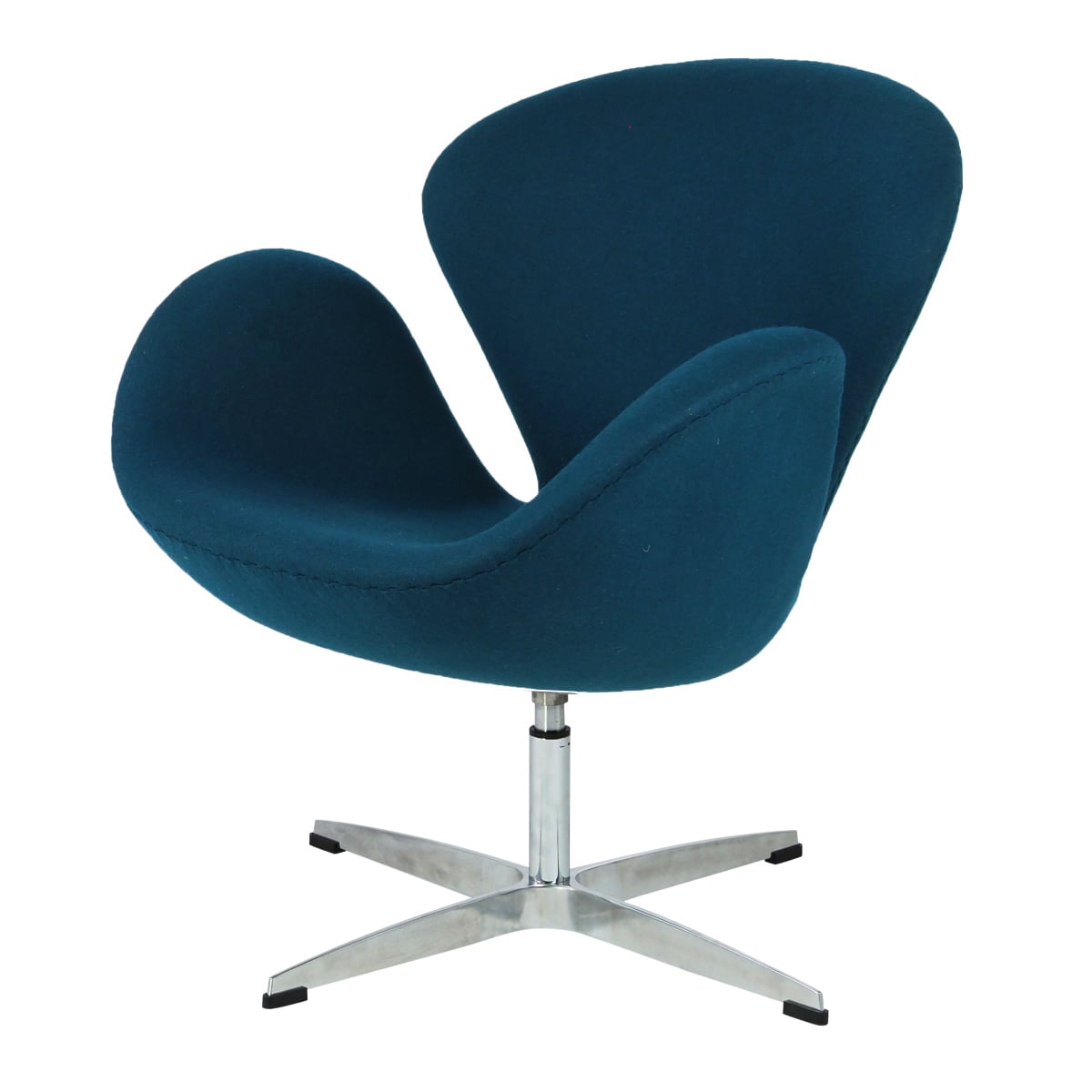 Arne Jacobsen style, Lounge stol Swan Cashmere mörkblå