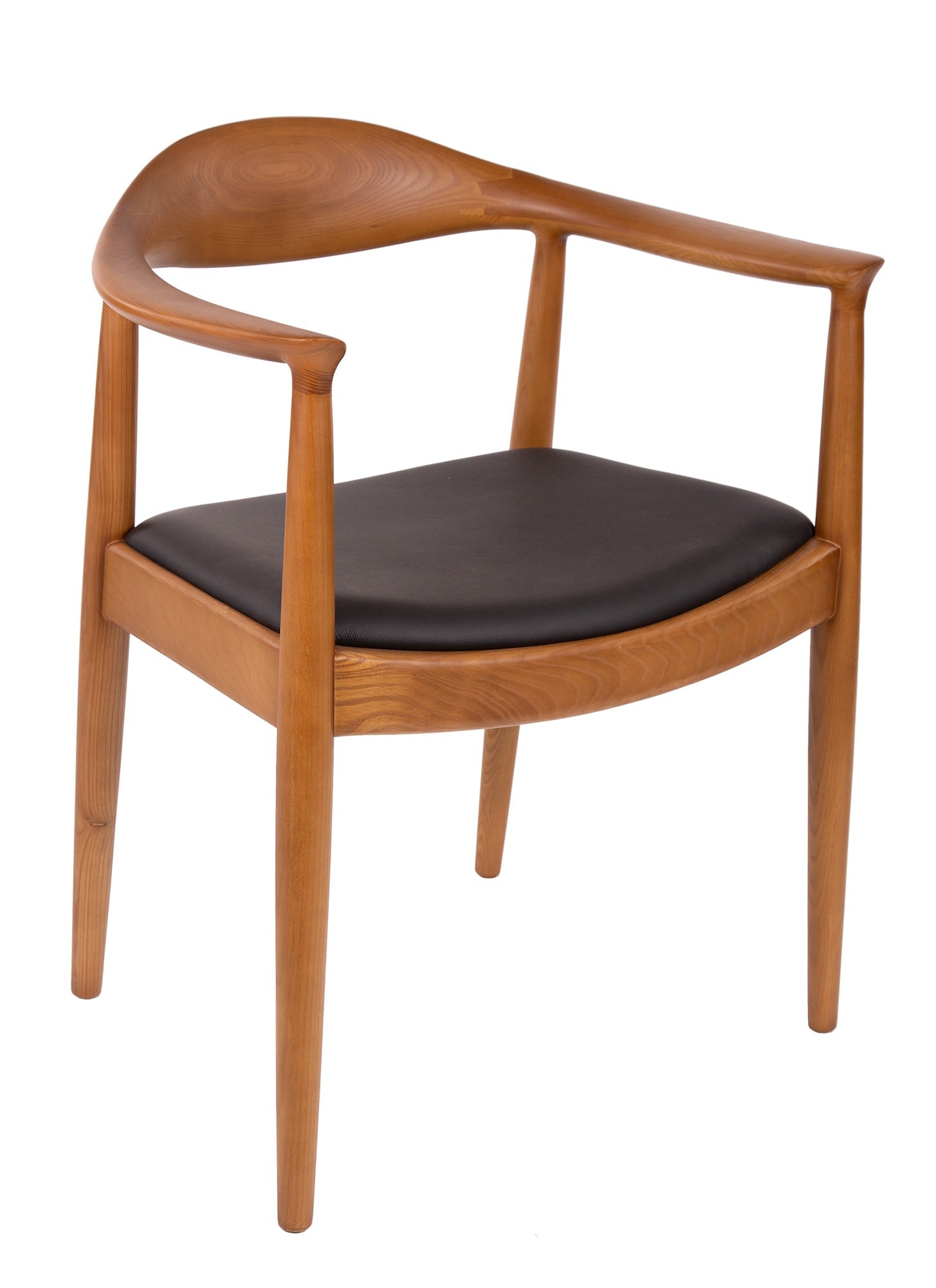 Wegner style, Matsal stol kennedy chair Läder Valnöt