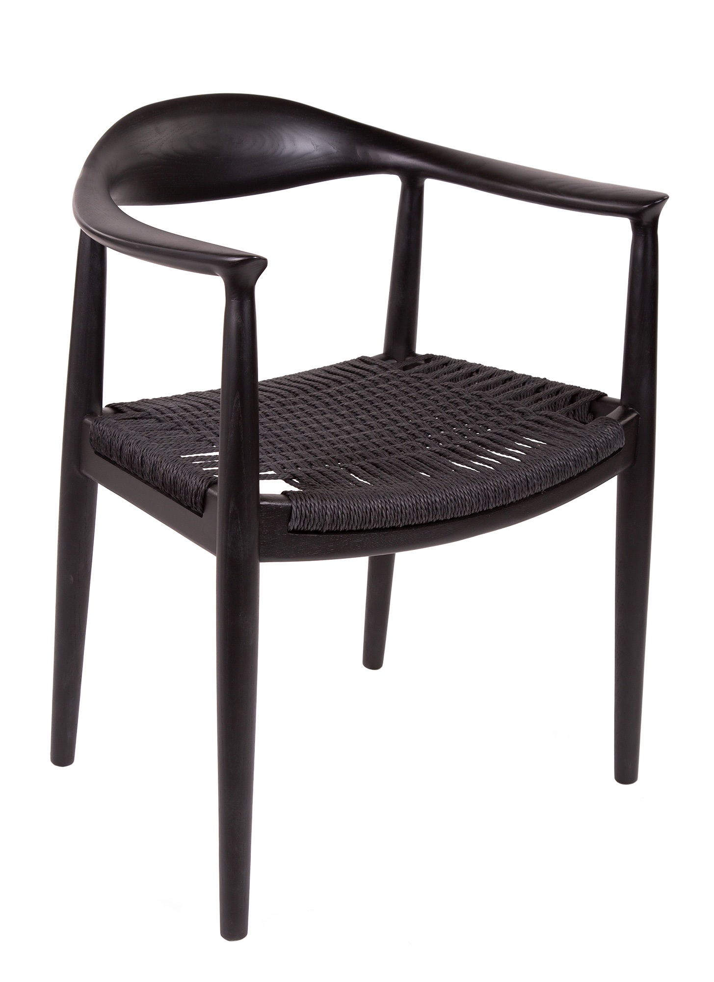 Wegner style, Matsal stol kennedy chair svart svart