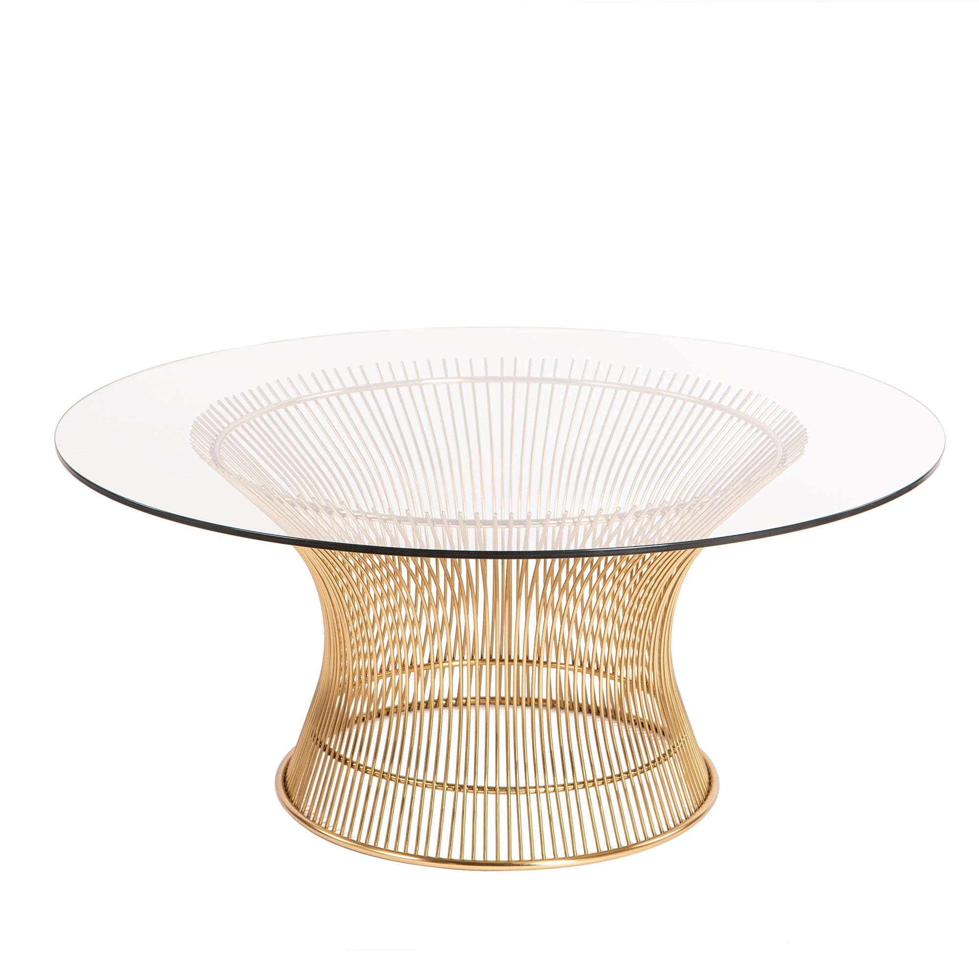Warren Platner style, Coffee tabell Wire bord Guld