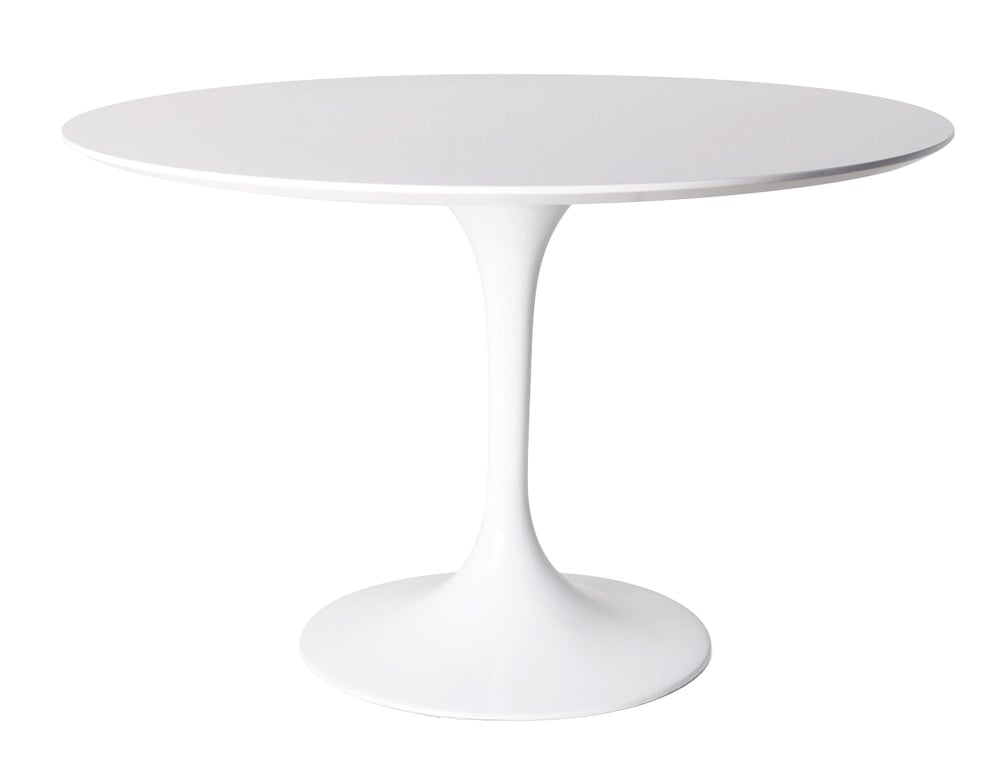 Eero Saarinen style, Matbord Tulpanbord 100cm vit (matt)