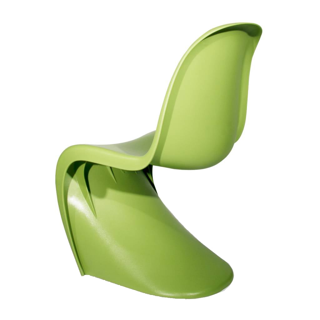 Verner Panton style, Matsal stol Panton stol glansig lime