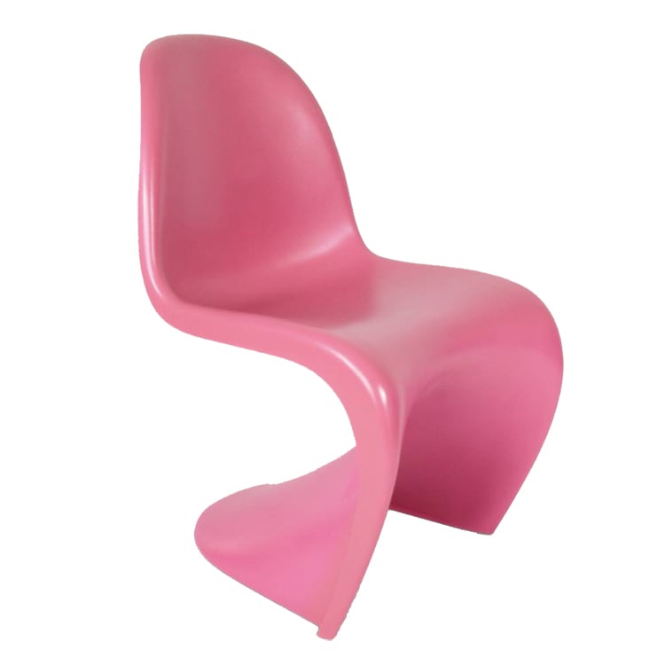 Verner Panton style, Matsal stol Panton stol glansig rosa