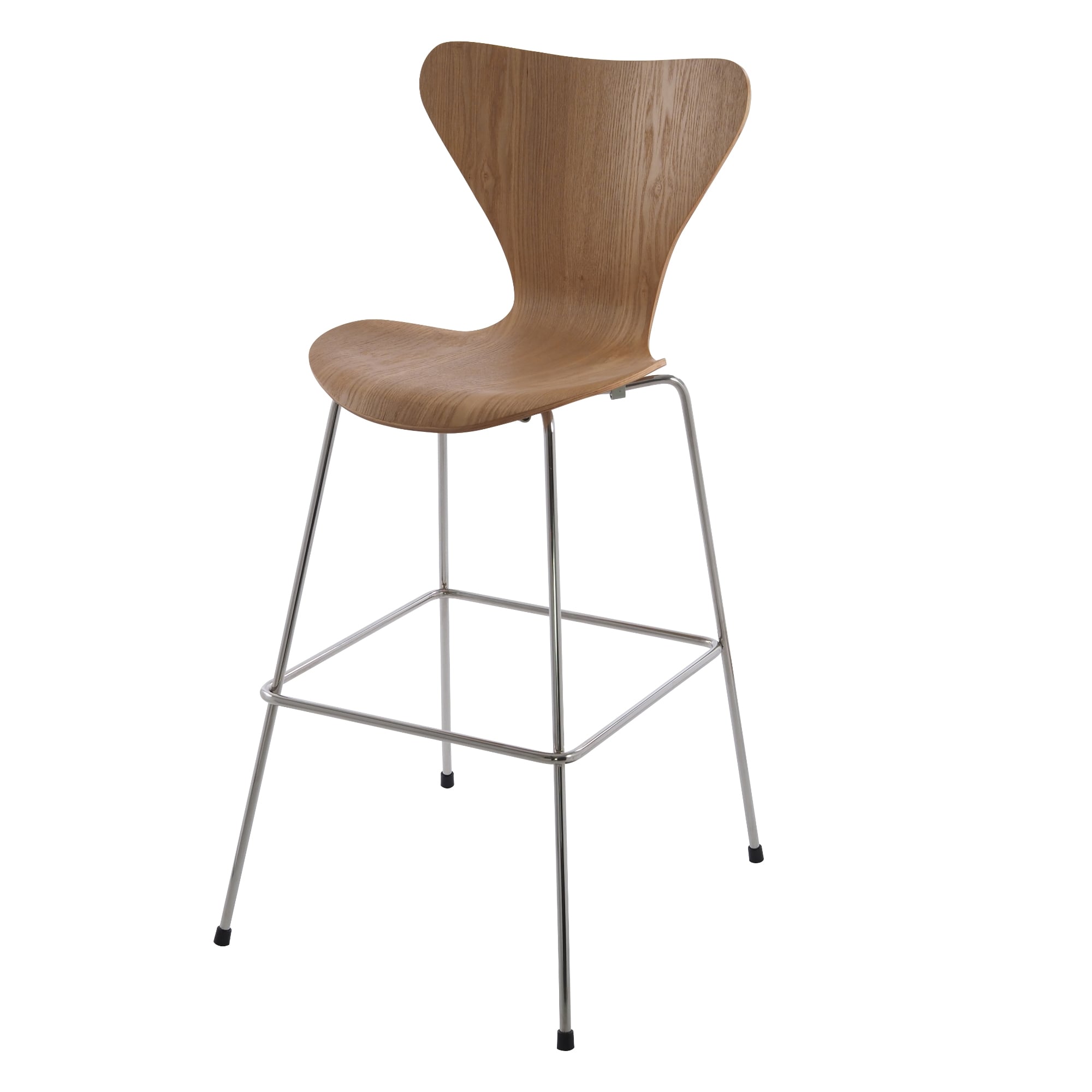 Arne Jacobsen style, Barstol Butterfly series 76cm naturlig