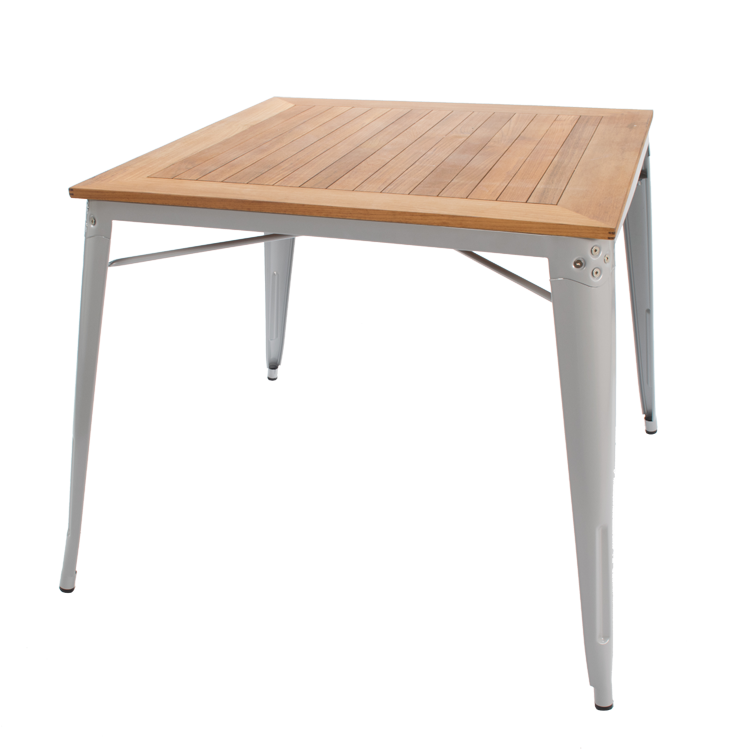 Xavier Pauchard style, Matbord Utebord i Tolix stil grå